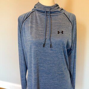 Under Armour Light Blue Hooded Shirt - Size L - Like New